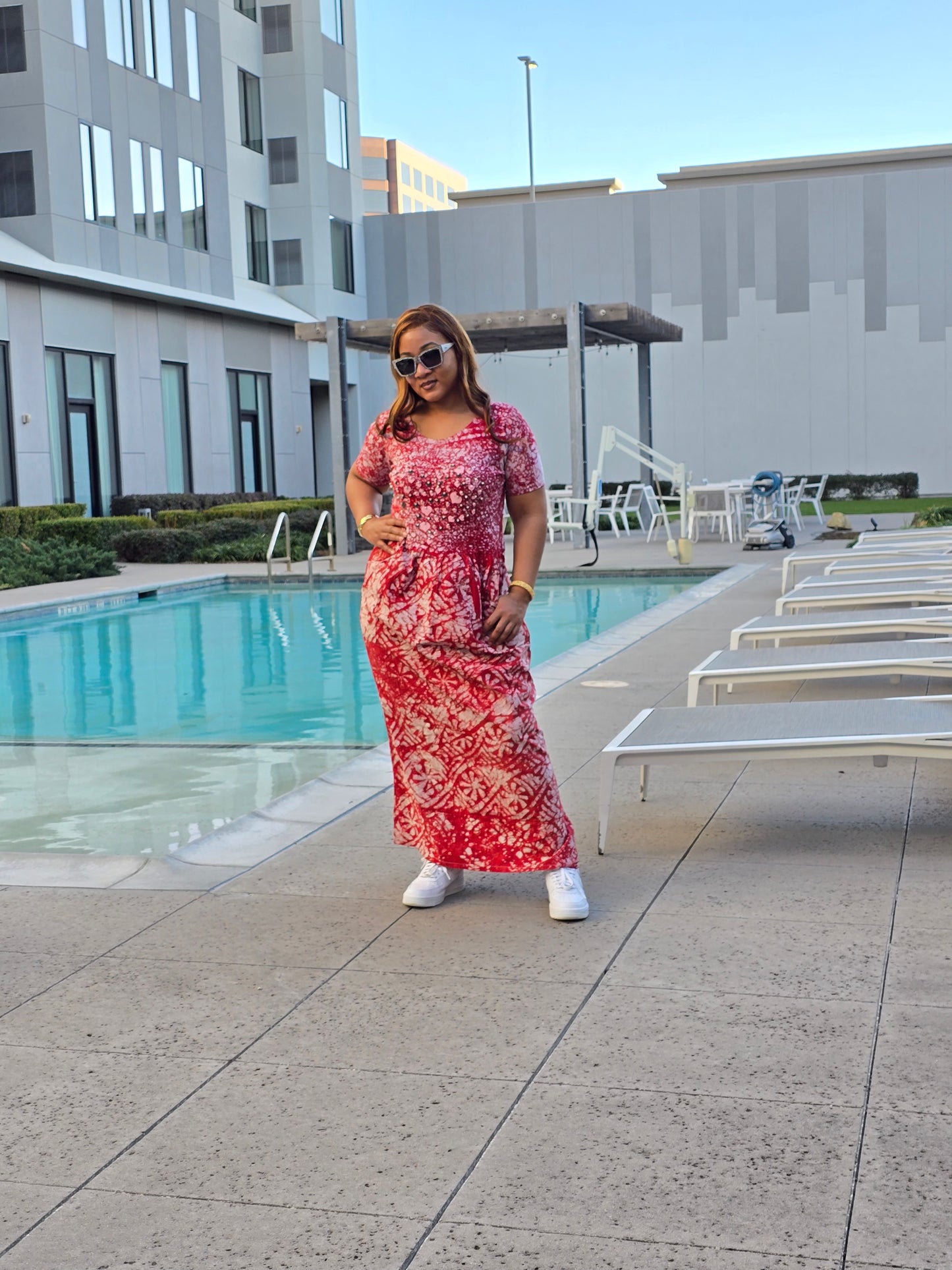Peach Egbaland Dress