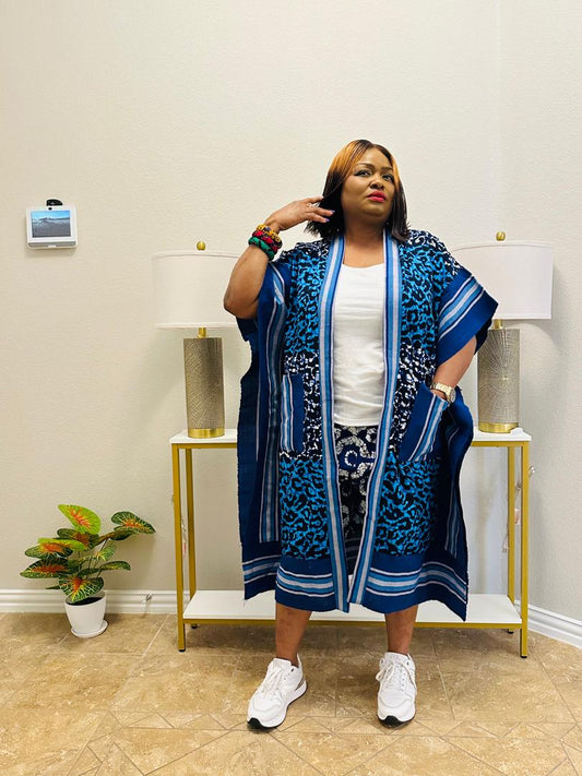 Blue gaze Kimono - K-25-014